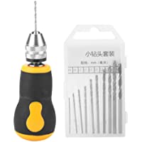 Micro Mini Herramienta de Taladro de Mano- Juego de Herramientas Portátil Pequeño Taladro de Mano Y 10 Brocas Torcidas…